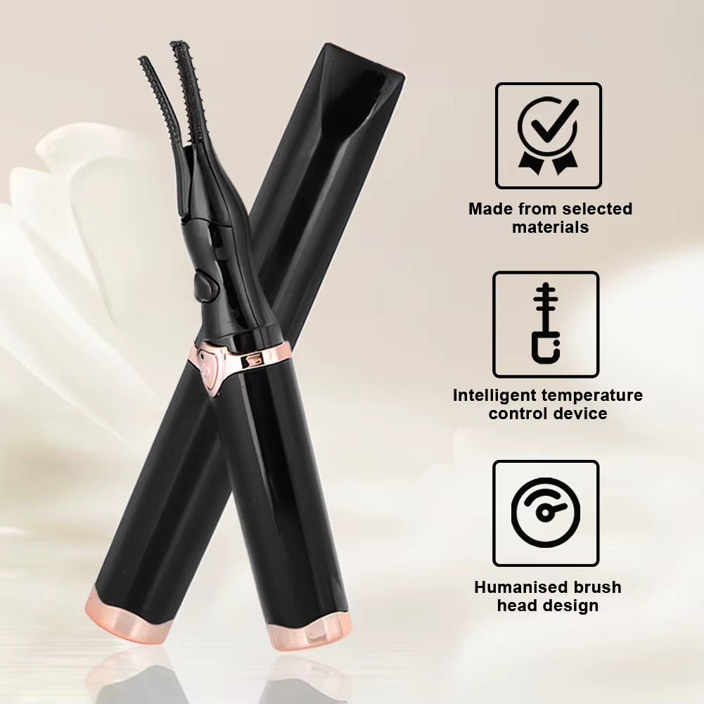 Heated Eyelash Curler USB Rechargeable Electric Eyelash Curler Long Lasting Quick Heating Natural Curl Eyelash Curler